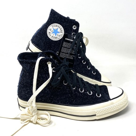 Converse Chuck 70 All Star High Top Black Suede Men Sneakers Casual Size 172144C - Picture 2 of 10